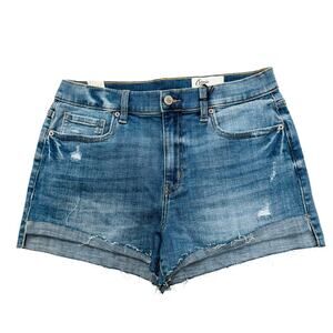 NWT Cosmic Blue Love Shorts Distressed Blue Denim Stitch Fix Size 30